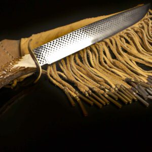 Rasp Cowboy Knife With Natural Sheath
