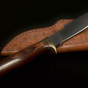 Vintage Gil Hibben Custom Handmade Hunting Knife – Mirror Polished 440C Steel