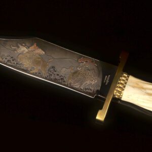 Hibben Bowie with Sheath / Shaw Leibowitz Etching