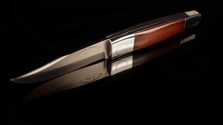 MK2 Early Swing Lock Folder - Linen Micarta