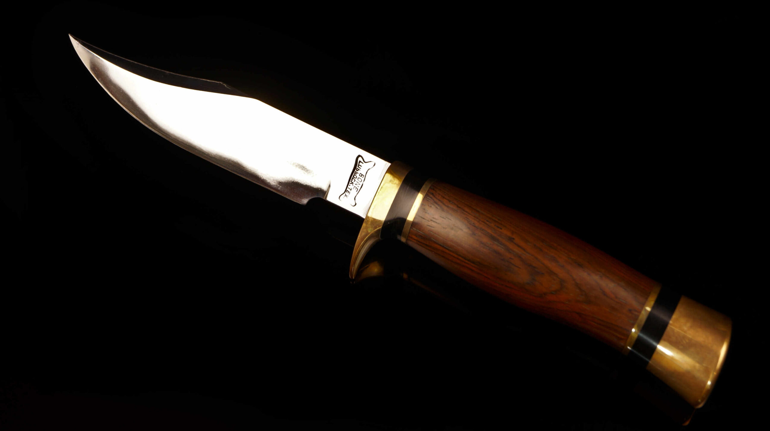 Rare Ralph Bone Custom Fixed Blade Bowie Knife - Lubbock, TX - Image 2