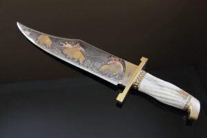 Hibben Bowie with Sheath / Shaw Leibowitz Etching