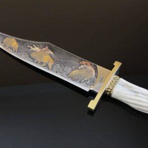 Hibben Bowie with Sheath / Shaw Leibowitz Etching
