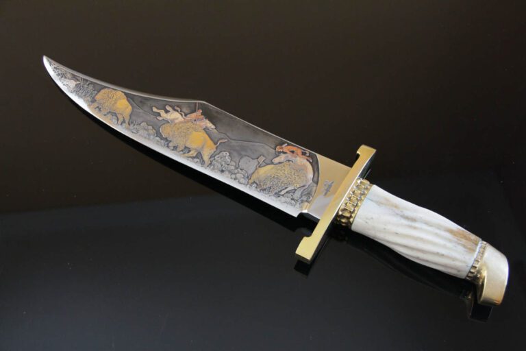 Hibben Bowie with Sheath / Shaw Leibowitz Etching