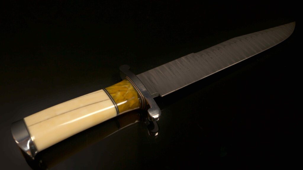 Hibben Damascus Bowie