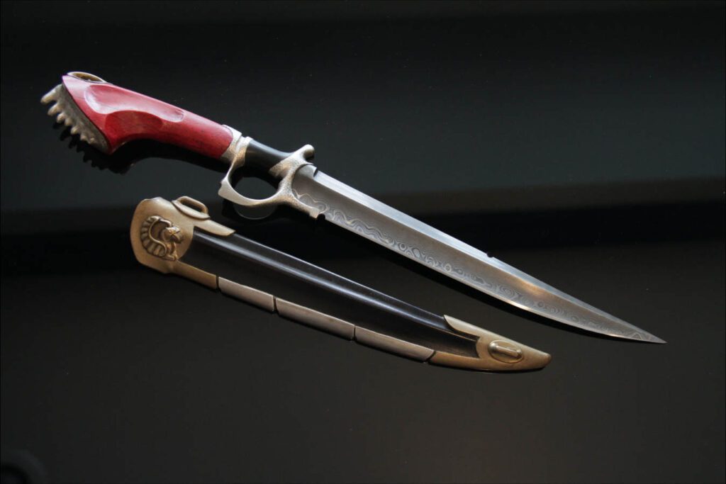 Virgil England Damascus Dagger