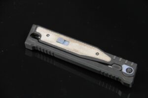 Reate EXO Exoskeleton Design Elmax Black Micarta Gravity