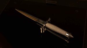 Rare Gil Hibben Silver Shadow Dagger (Original Handmade, Kentucky)