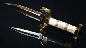 Gil Hibben Custom Hollow Grind Blade with Brass Hilt and Pommel