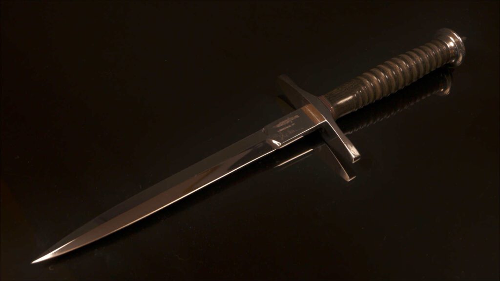 Gil Hibben - Louisville Silver Shadow with Custom Micarta Handle