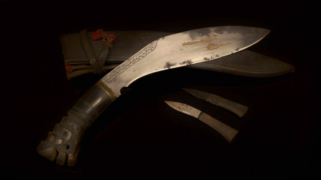 Hand-Carved Buffalo Horn Nepalese Khukuri Set