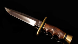 Vintage Ralph Bone Custom Sub-Hilt Bowie Knife – Mint