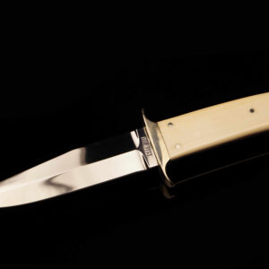 Vintage Pat Crawford Custom Sub-Bowie Boot/Belt Knife – Genuine Ivory Scales