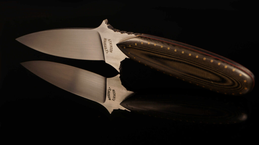 Vintage Dick Atkinson Custom Utility Knife - Handmade Fixed Blade EDC