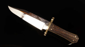 Vintage George Wostenholm & Son I*XL Sheffield "California Knife" Bowie Blade with Stag Handle