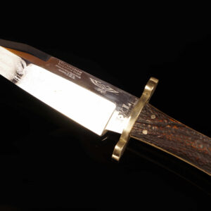 Vintage George Wostenholm & Son I*XL Sheffield "California Knife" Bowie Blade with Stag Handle