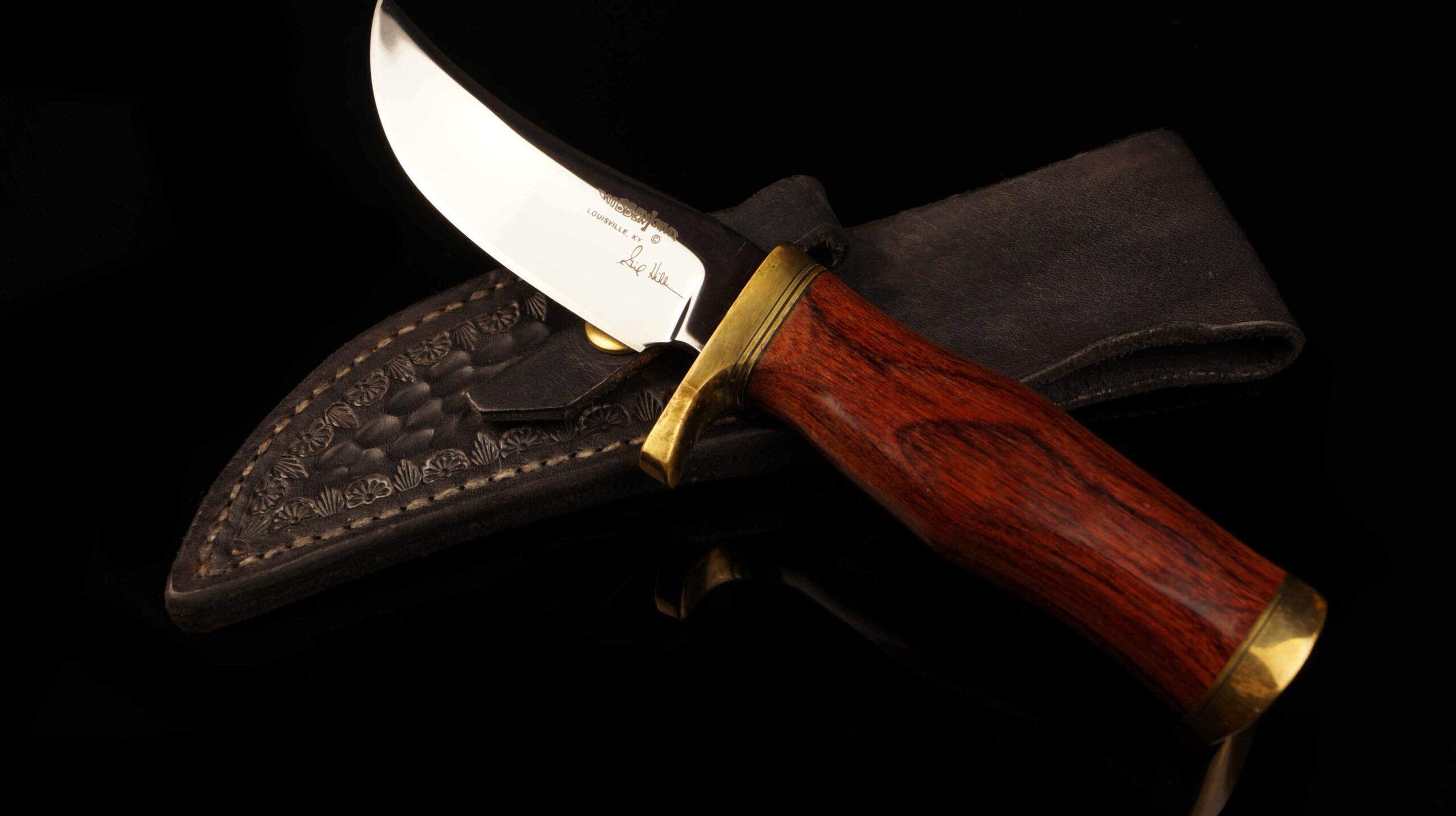 Custom Gil Hibben Louisville, KY Hunter – 8.5" Overall with 4" Blade & Sheath